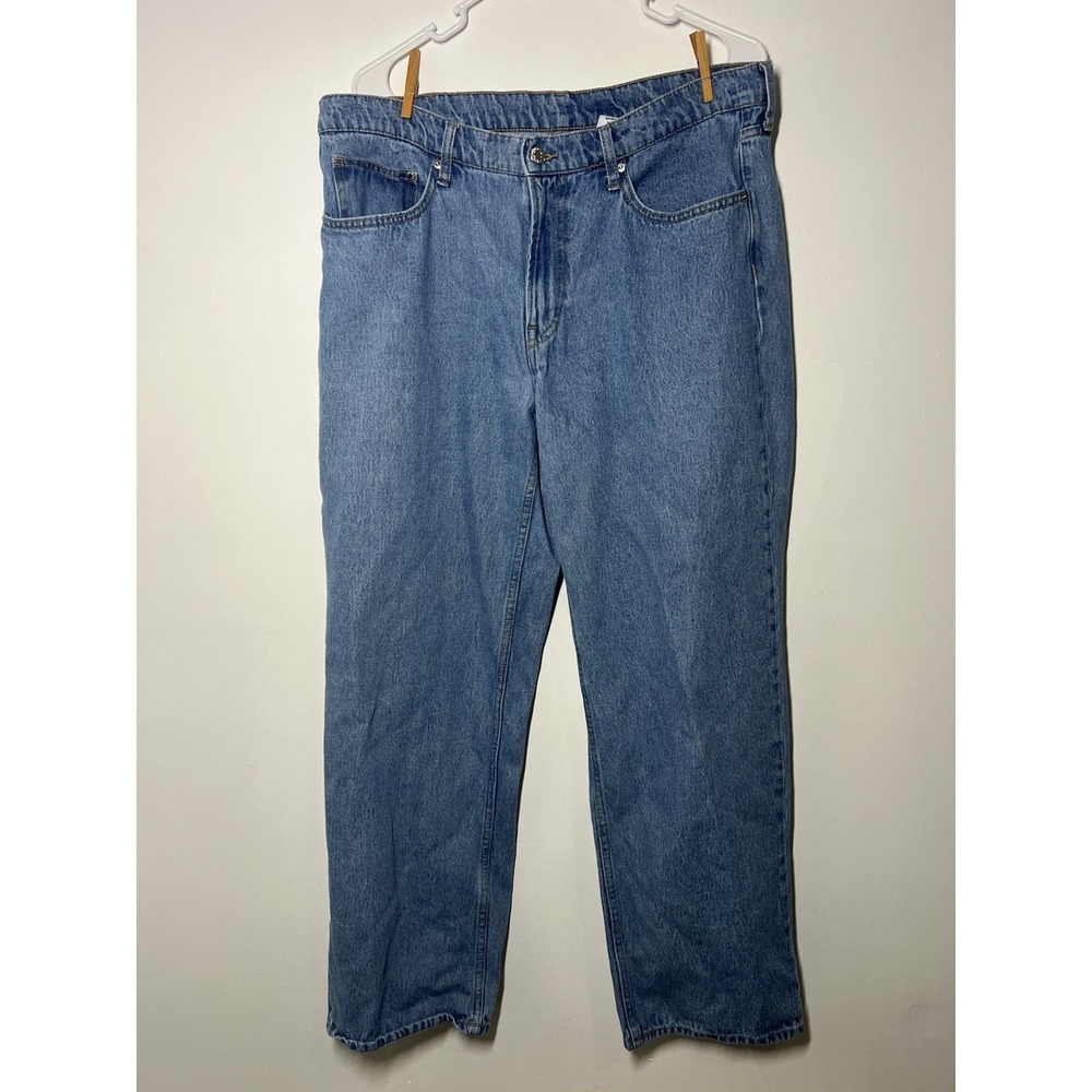 H&M Women's Baggy, Wide Leg, Low Rise Blue Jeans Size 10/ EU 42 - EUC